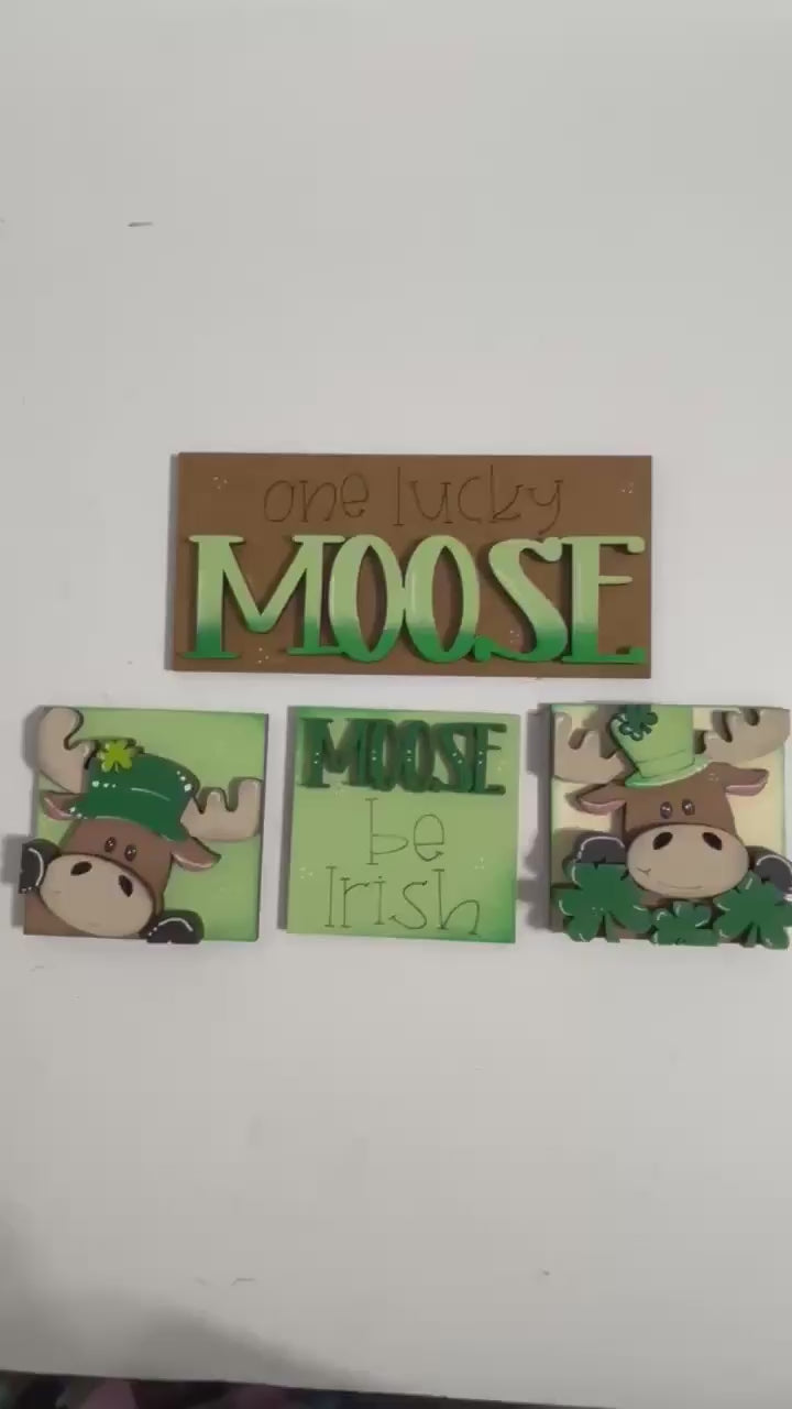 Mini Interchangeable St Patrick's Moose Tiles DIY Kit