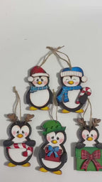 DIY Christmas Penguin Ornament | Holiday Wood Craft Kit