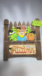 DIY Fall Scarecrow Insert Set for Interchangeable Truck | Fall Wood Paint Kit
