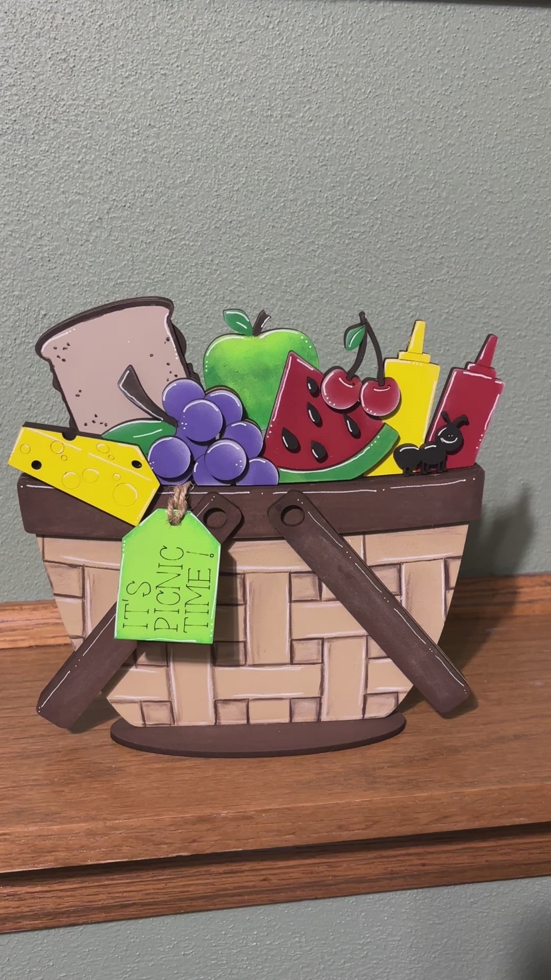 Picnic Insert for the Interchangeable Flower Basket