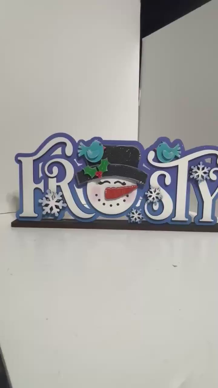 Frosty Shelf Sitter, Wood Paint Kit