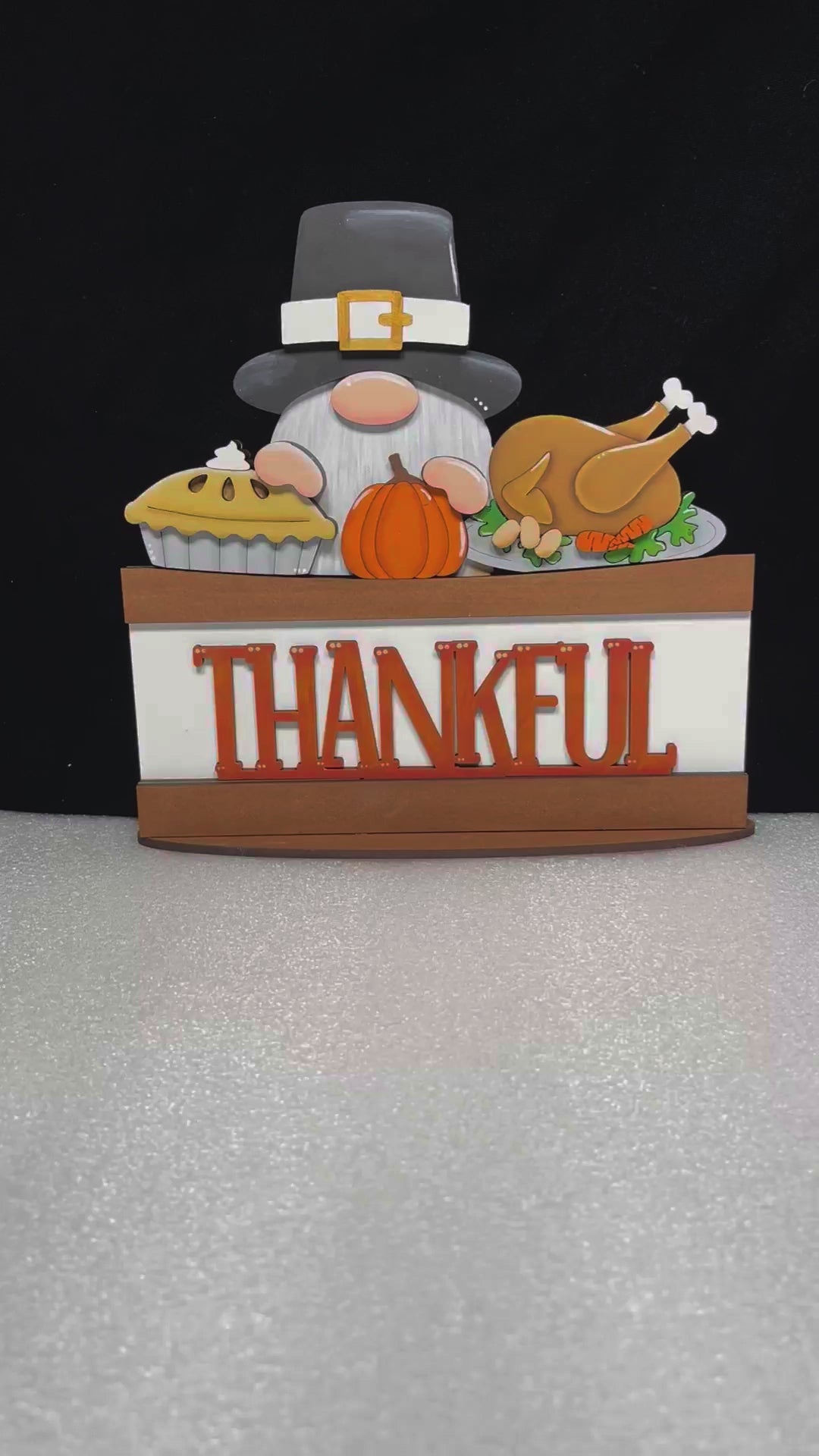 Gnome Thanksgiving Insert for the flower Basket DIY Kit