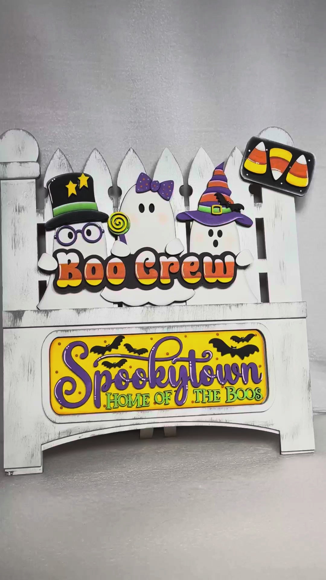 Interchangeable Farmhouse Truck Insert Kit, Spookytown Boo Crew, Seasonal Truck, DIY Truck Kit