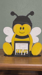 Bumble Bee  Interchangeable Animal with 13 Seasonal Hats, Insert and tile holder, Season DIY Decor