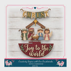 Nativity Sign Insert', 11in Round & 15x11 Tag DIY Paint Kit, MDFs