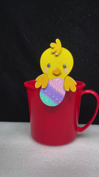 Adorable Mug Hugger | Easter Chick | Perfect Gift Topper for Mugs, Plants, and More!