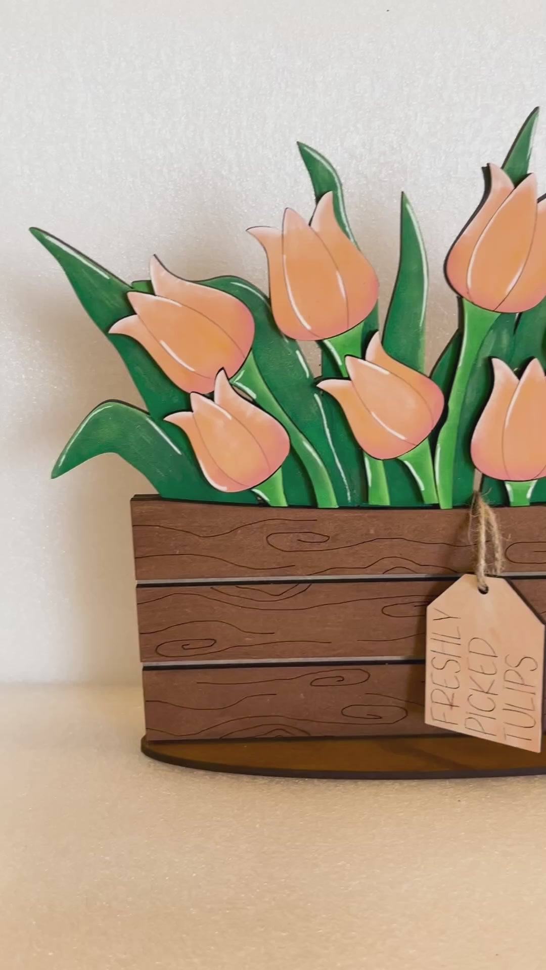 Tulips Insert for the Interchangeable Flower Basket