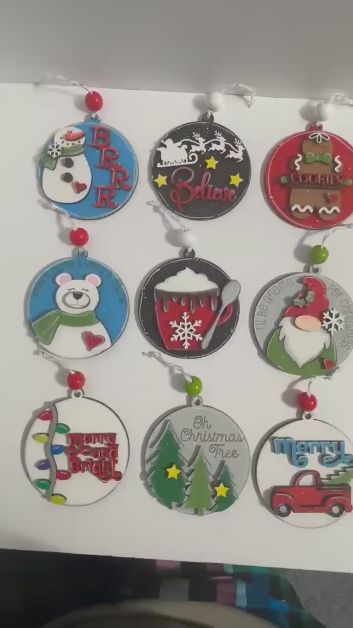Christmas Holiday Ornament Bundle