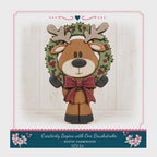 DIY Reindeer Craft Kit, 6.5 In MDF Shelf Sitter, Unfinished Paint