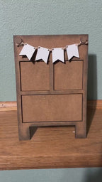 Interchangeable Wood Ladder Decor - DIY Leaning Ladder for MINI Tile Signs
