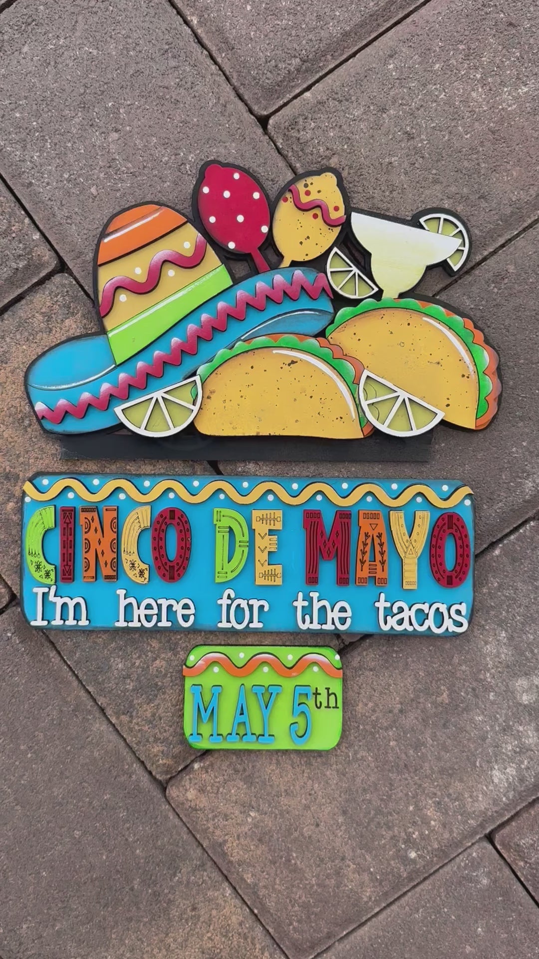 Interchangeable Farmhouse Cinco De Mayo Insert,  Seasonal Truck, DIY Truck Kit, Interchangeable Farmhouse Truck DIY Kit