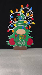 Christmas Tree Gnome DIY Door Hanger - Wood Kit
