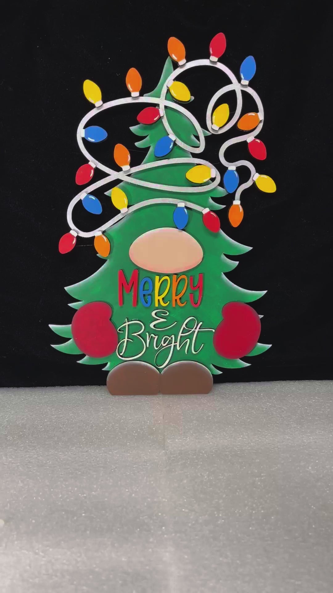Christmas Tree Gnome DIY Door Hanger - Wood Kit