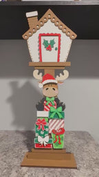 Christmas Moose Insert for our Interchangeable Birdhouse Post