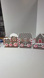 DIY Christmas Gingerbread Train Wood Paint Kit - Holiday Decor, Gingerbread Train, Festive Craft Kit, Christmas DIY, Wood Craft Decor