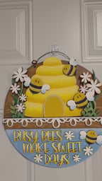 Bee Sign Insert - Interchangeable for Round or Tag Bases