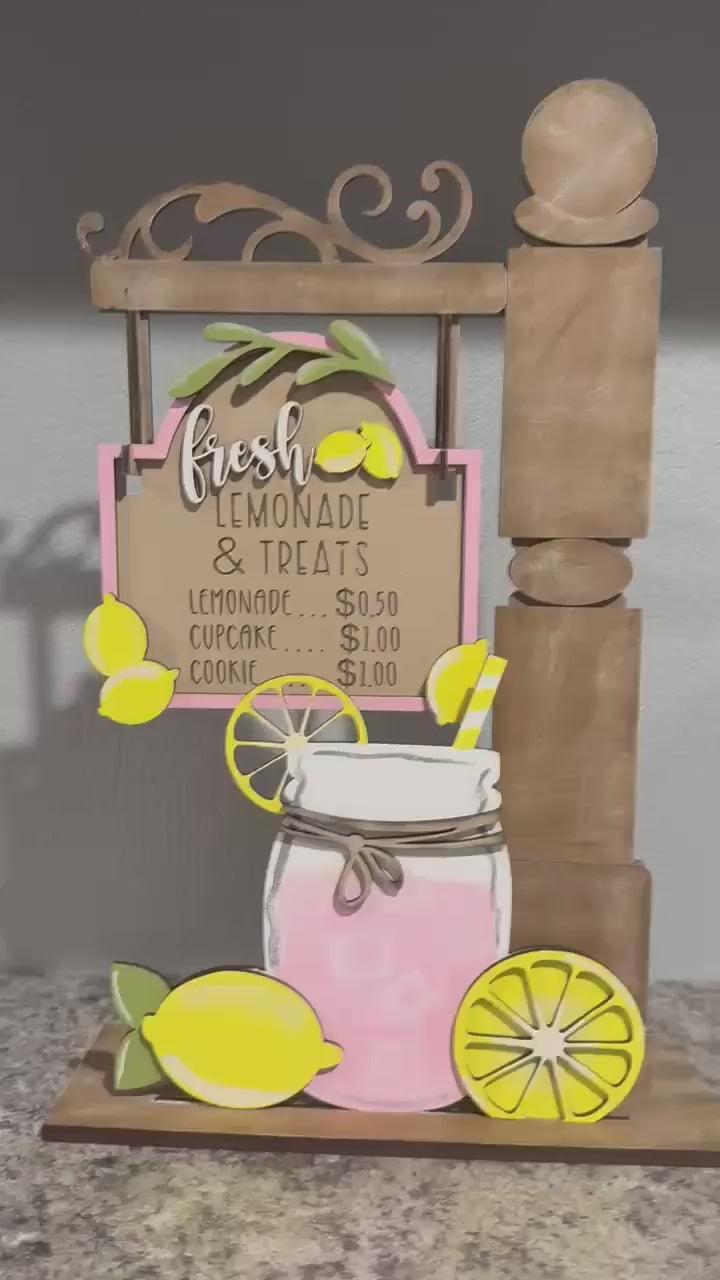 Fresh Lemonade Interchangeable Sign and Insert for Mini Post