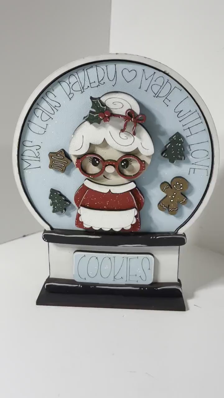 Gnome Valentine Insert for Snow Globe DIY Interchangeable Decor Inserts- Wood Paint Kit