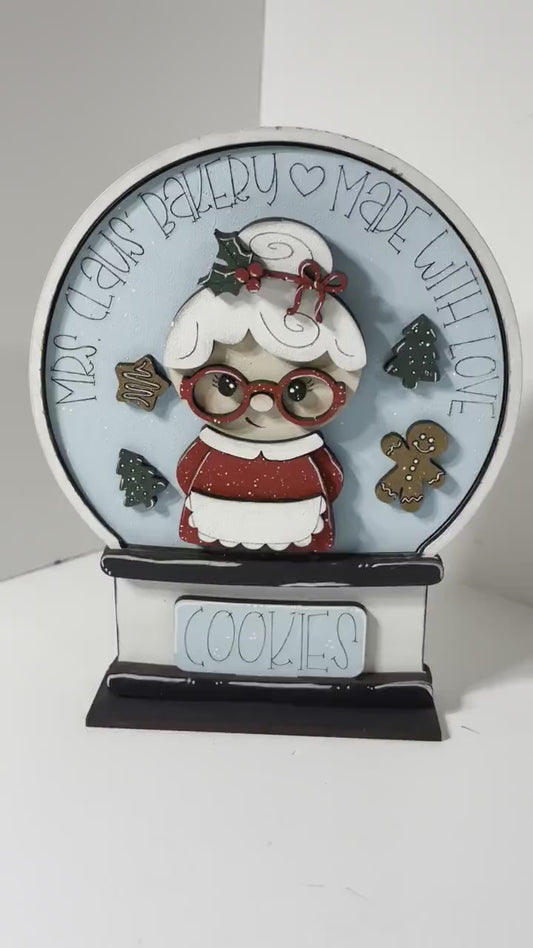 Gnome Valentine Insert for Snow Globe DIY Interchangeable Decor Inserts- Wood Paint Kit