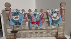Interchangeable Snowman Mini Banners for Picket Fence or Hello Sign