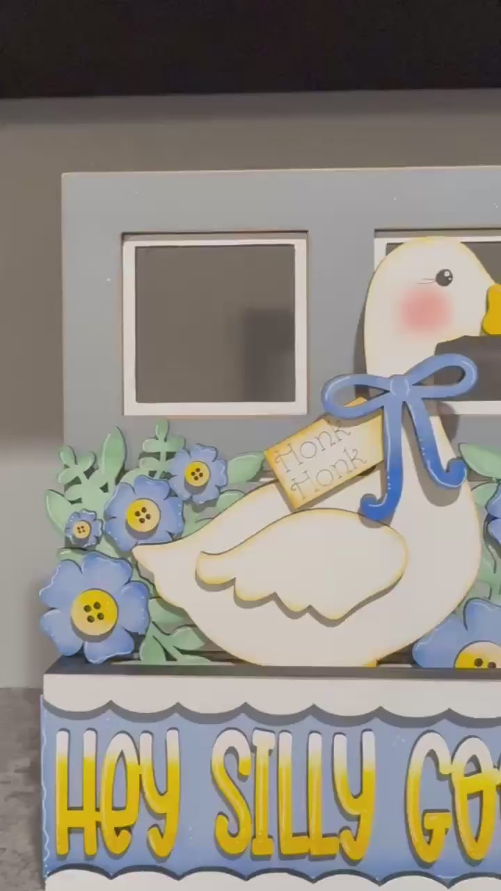 DIY Interchangeable Window Box Inserts: Hey Silly Goose