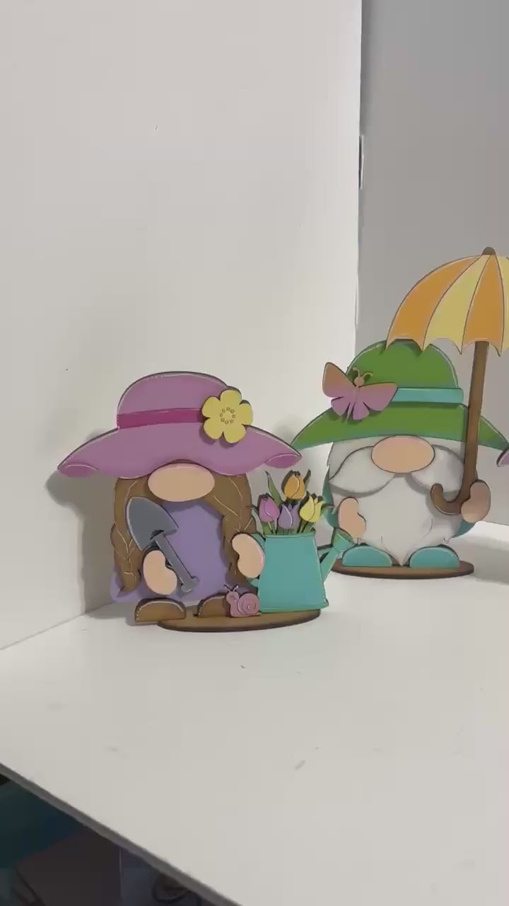 DIY Spring Gnome Shelf Sitters