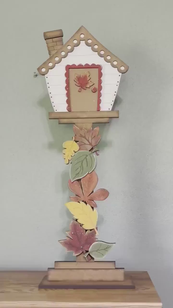 Winter Angel Insert for our Interchangeable Birdhouse Post