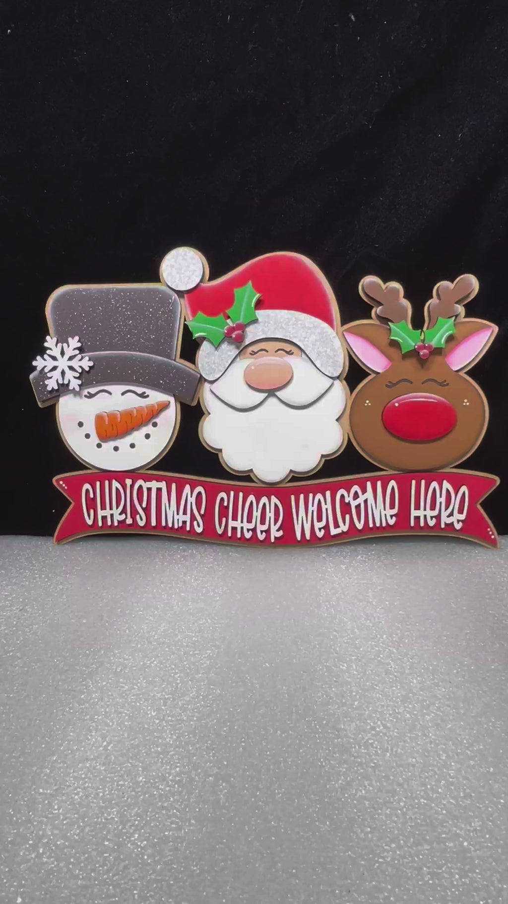 Christmas Cheer Door Hanger, DIY Wood Craft Kit