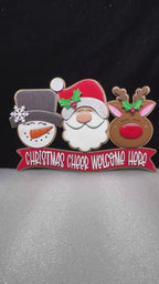 Christmas Cheer Door Hanger, DIY Wood Craft Kit