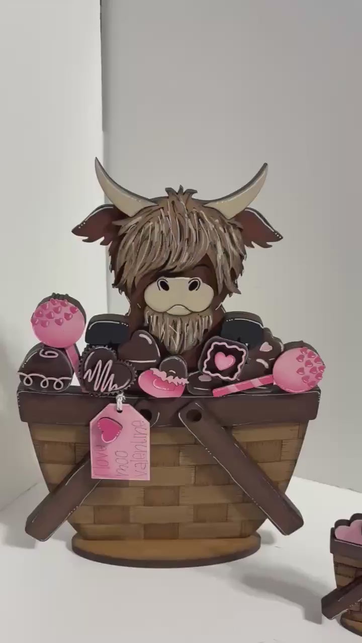Valentine Highland Insert for the flower Basket DIY Kit