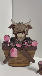 Valentine Highland Insert for the flower Basket DIY Kit