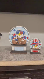 Bald Eagle America Snow Globe Insert: DIY Wood Paint Kit