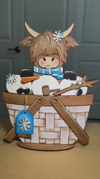 Valentine Moose Insert for the flower Basket DIY Kit