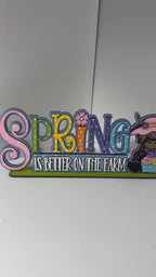 Spring Highland DIY Shelf Sitter Wood Kit - Spring is Better On The Farm