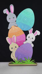 DIY Easter Bunny & Eggs Shelf Sitter