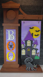 Haunted House Boo Interchangeable Signs with Insert - Mini Interchangeable Posts