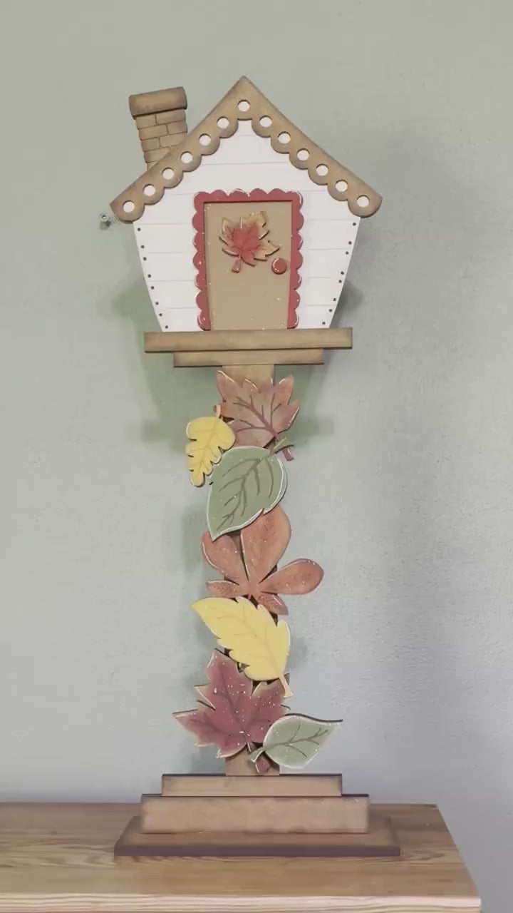 Halloween Gnome Ghost Insert for our Interchangeable Birdhouse Post
