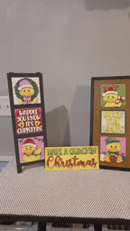 Christmas Duck Interchangeable Tiles For The Leaning Ladder and other Interchangeable Bases DIY Kit