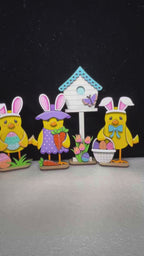 DIY Easter Standing Chick & Bunny Set