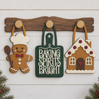 Christmas Pegboard Inserts Baking Spirits Bright Interchangeable DIY Craft Kit