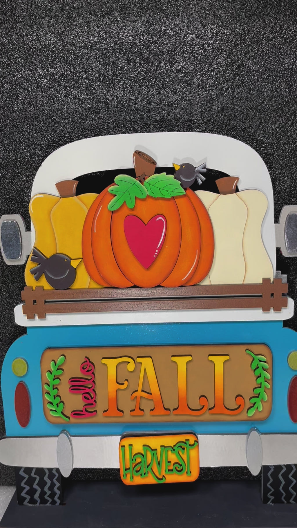 Interchangeable Farmhouse Fall Harvest Truck Insert, DIY Truck Kit, Interchangeable Farmhouse Truck  DIY Kit