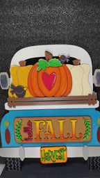 Interchangeable Farmhouse Fall Harvest Truck Insert, DIY Truck Kit, Interchangeable Farmhouse Truck  DIY Kit