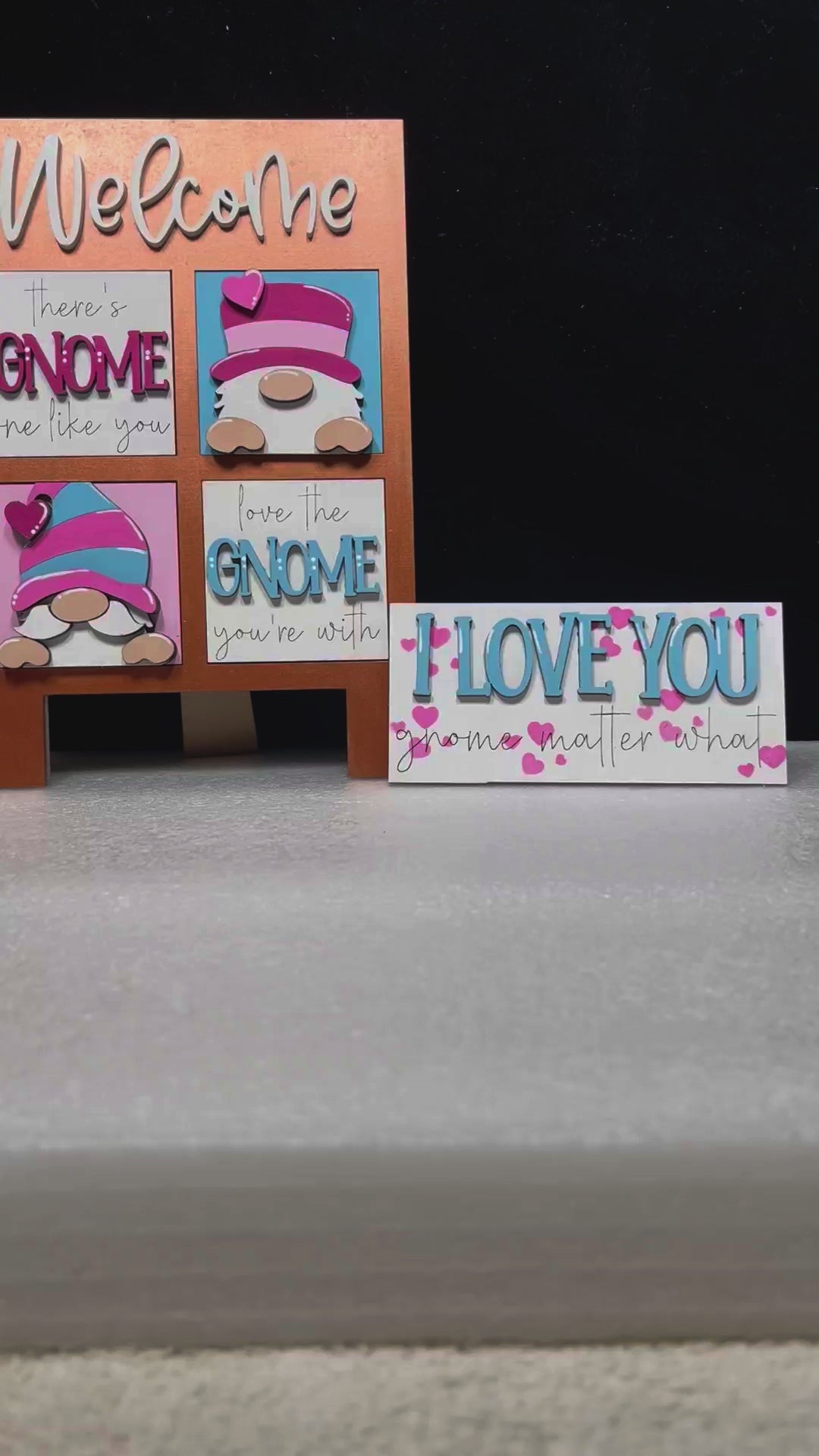 Mini Interchangeable Valentine's Day Gnome Tiles DIY Kit