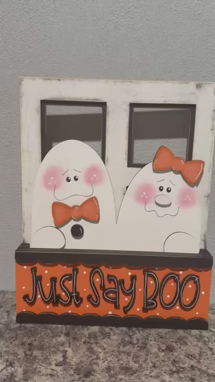 DIY Halloween Ghost Truck Insert Set | Just Say Boo | Wood Paint Kit