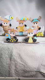 Spring Moose DIY Shelf Sitter | Unfinished MDF Wood Spring Paint Kit