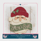 DIY Santa Door Hanger, Wood Paint Kit 10 in & 16 in, Laser Etched