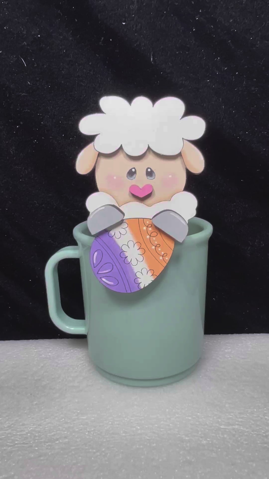 Adorable Mug Hugger | Easter Lamb | Perfect Gift Topper for Mugs, Plants, and More!