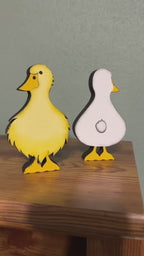 Standing Easter Ducks Double Sided