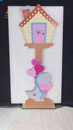 Christmas Dogs Insert for our Interchangeable Birdhouse Post