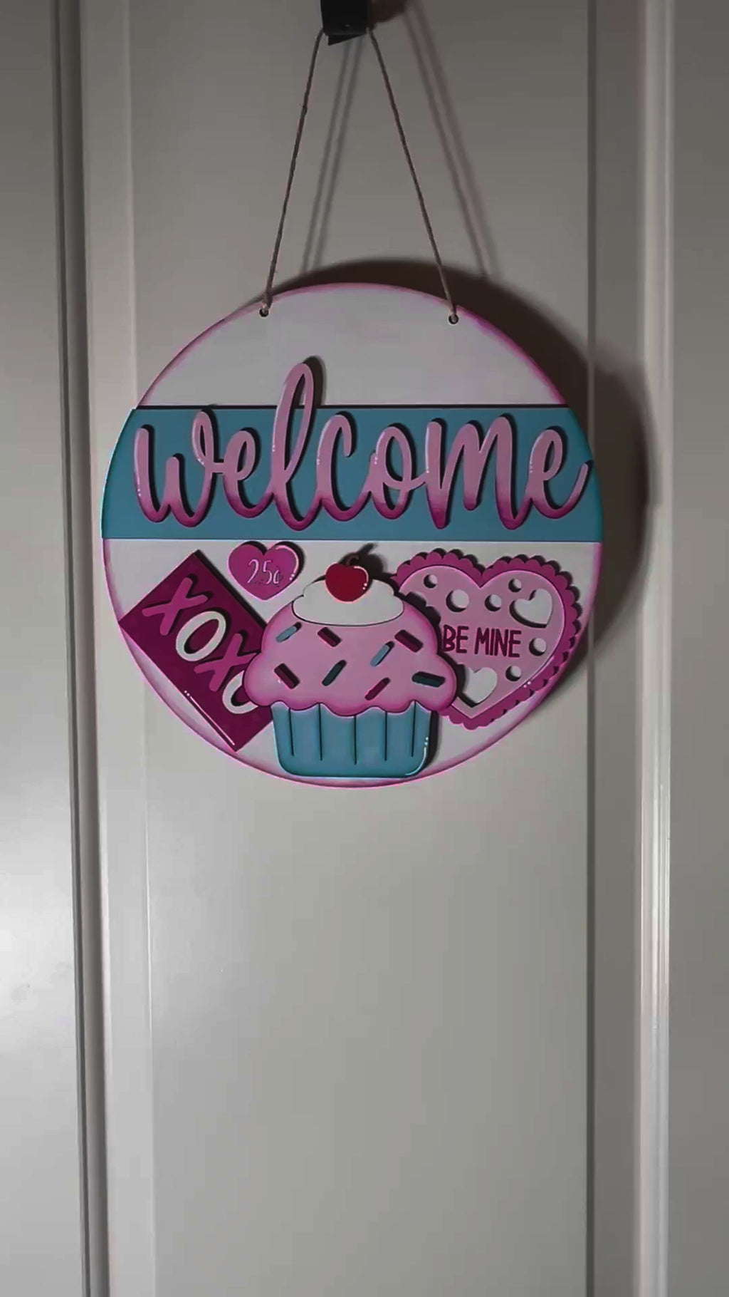 Valentine's Day Welcome Door Hanger DIY